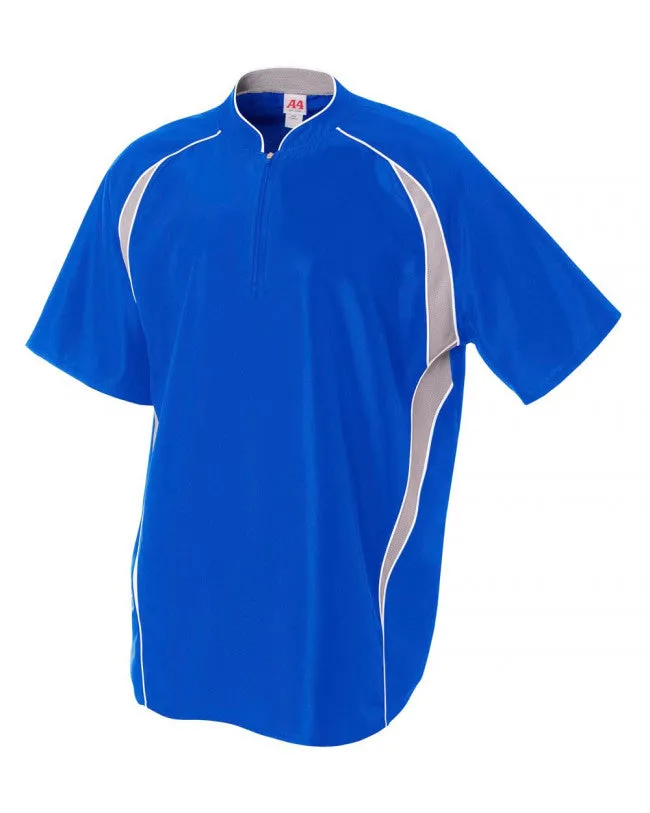 A4 Quarter Zip Batting Jacket
