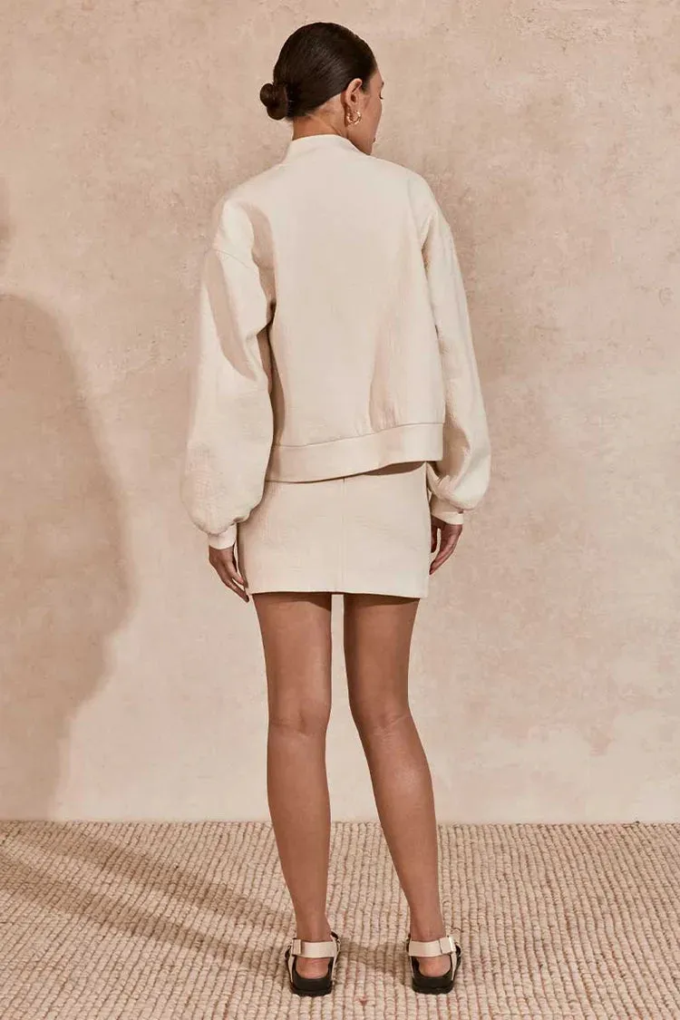 Lorina Bomber Natural