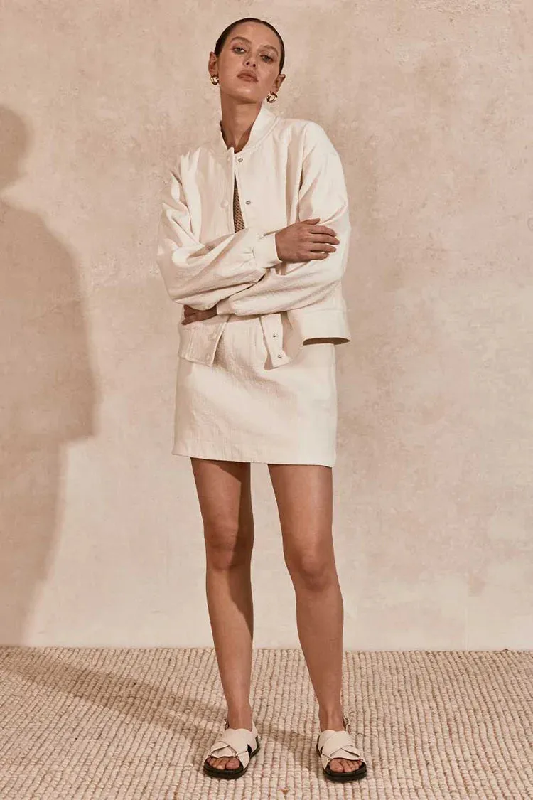 Lorina Bomber Natural