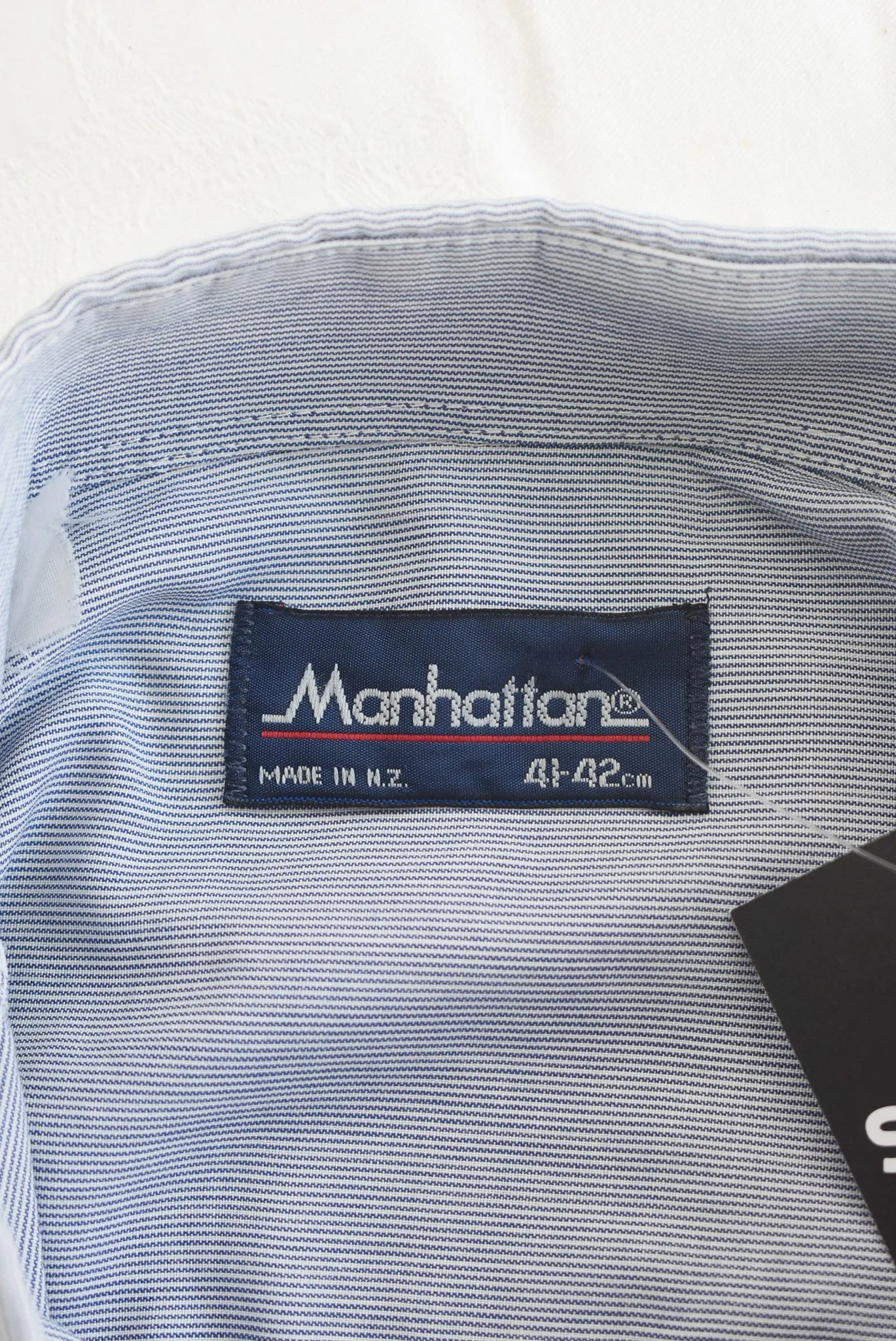 Manhattan NZ made cotton dress shirt, L
