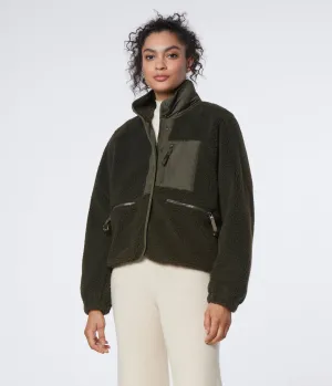Mixed Media Zip Jacket