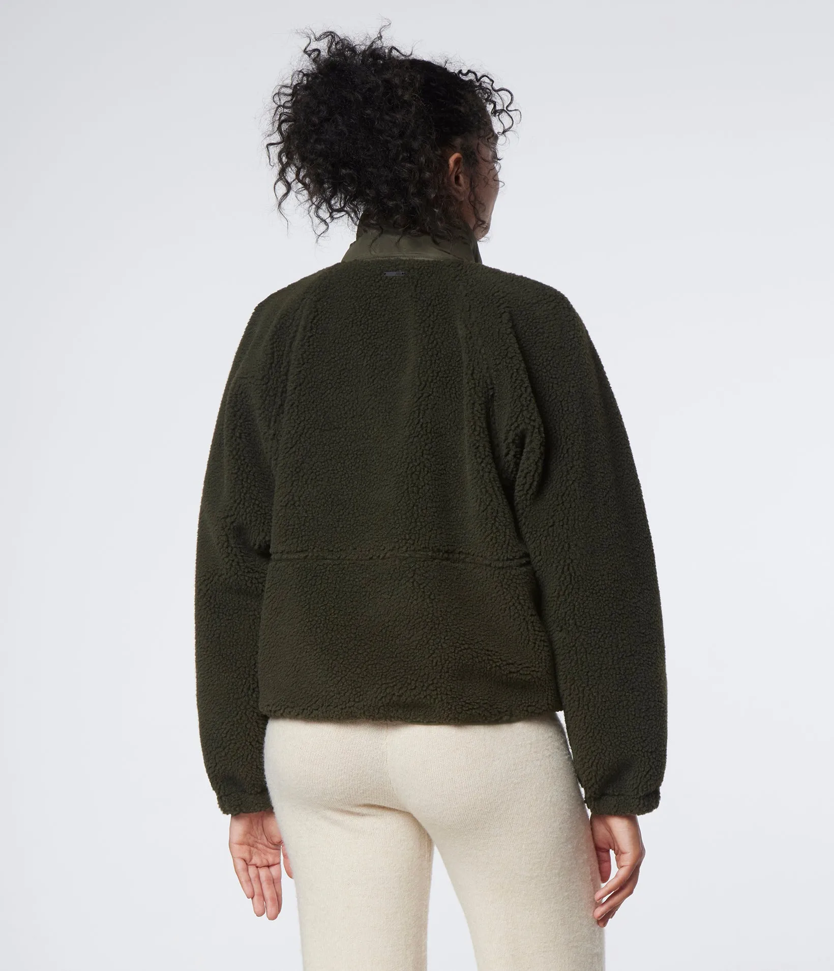 Mixed Media Zip Jacket