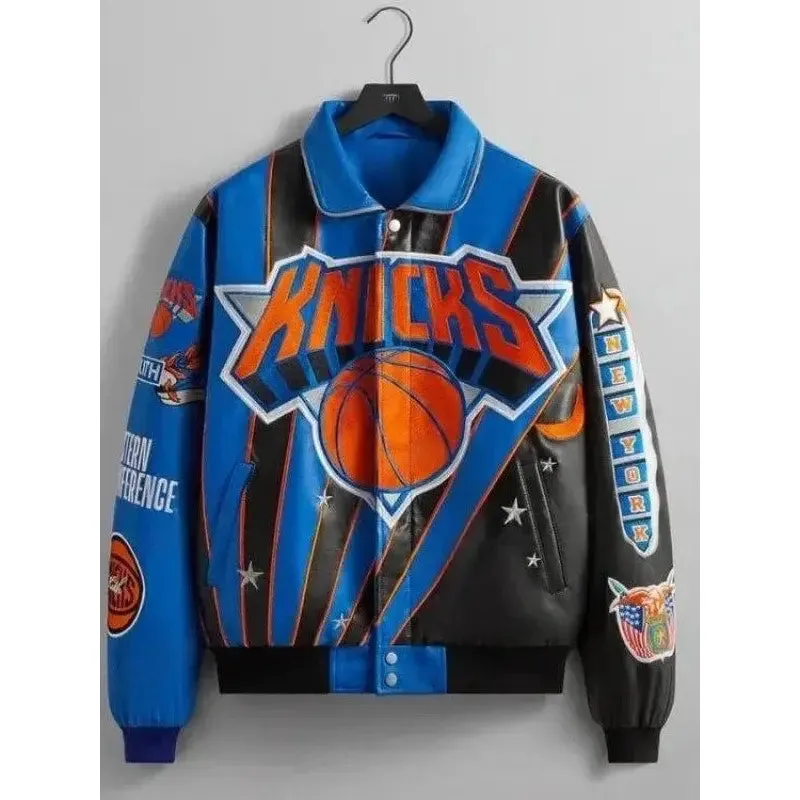 NY Knicks Amar’e Stoudemire Multi-Color Leather Jacket