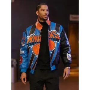 NY Knicks Amar’e Stoudemire Multi-Color Leather Jacket