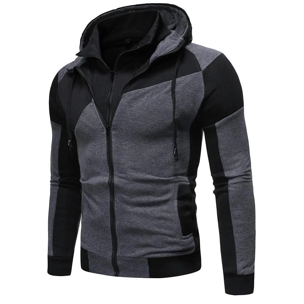 West Louis Spring Zipper Hooded Sweatshirt