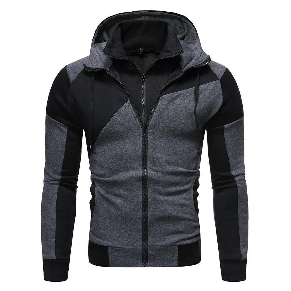 West Louis Spring Zipper Hooded Sweatshirt
